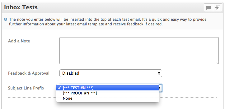 Test Email Subject Prefix